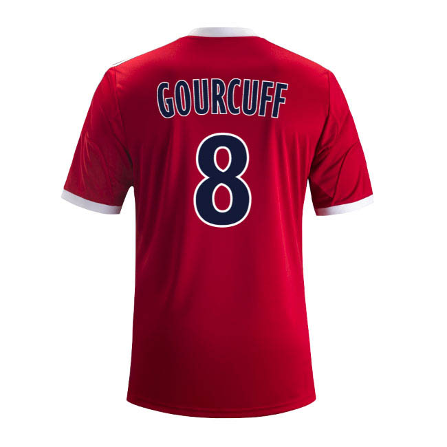 13-14 Olympique Lyonnais #8 Gourcuff Away Red Jersey Shirt - Click Image to Close